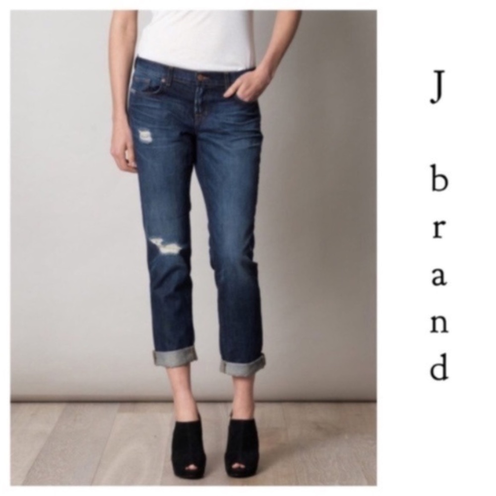 J Brand Aidan Ringer Boyfriend Jeans